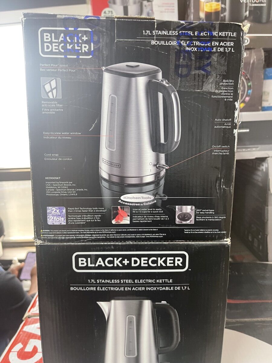 Black & Decker Stainless Steel Electric Kettles madistltd